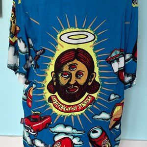 Mambo Loud Australian RARE Jesus Shirt Rayon